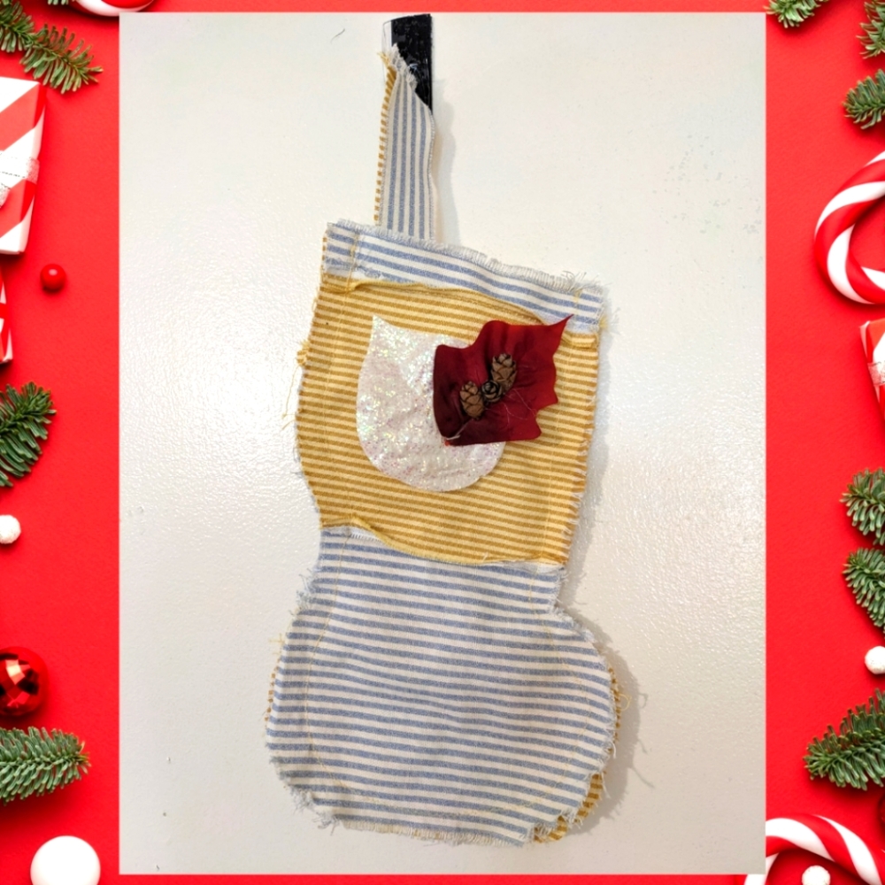 OOAK Handmade Christmas Stocking Baby Gift Pet